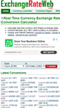 Mobile Screenshot of exchangerateweb.com